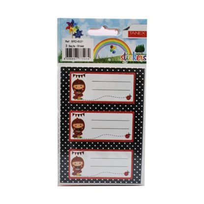 Picture of TANIX Schools Name tags sticker 3 Sheet (3 Pieces in each sheet) Model BRD-603