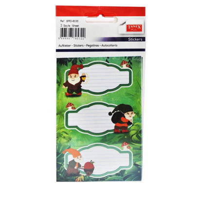 Picture of TANIX Schools Name tags sticker 3 Sheet (3 Pieces in each sheet) Model BRD-603
