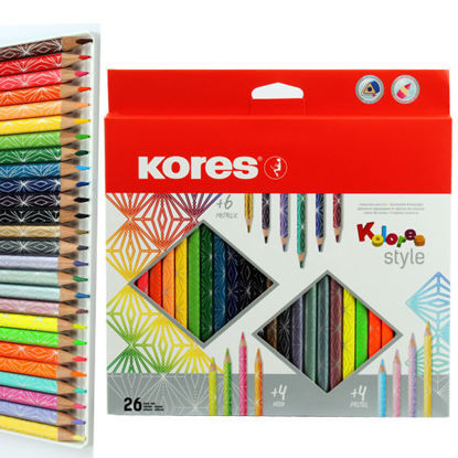 Picture of Kores Colored Pencils 26 Pieces NO: 93320