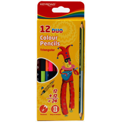 Picture of Wood Colours – Keyroad - Medical Triangle -  12 Pen - Medical Triangle - 24 Colours  - Model KR971281