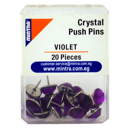 Picture of Blackboard Crystal pin (violet 16 ) 20 pieces 95669