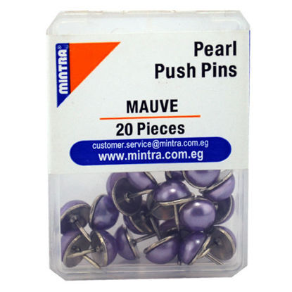 Picture of Blackboard pin Pearl (mauve Z27 ) 20 pieces 95654