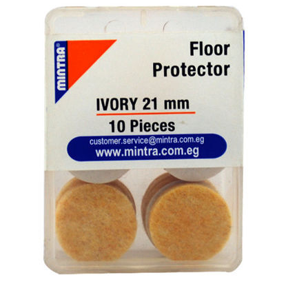 Picture of  Floor Protector  -  Mintra – Round  - Ivory – 21 Ml - 10 Pcs - No. 95996