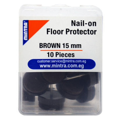 Picture of Nail-on Floor Protector – Mintra  - 15 Mm – Brown Color – 10 Pcs – No. 96007