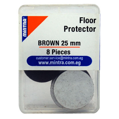 Picture of Floor Protector – Mintra  - Double Face – 25 Mm – Brown Color – 8 Pcs – No. 96002
