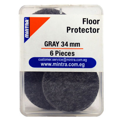Picture of Floor Protector – Mintra – Double Face – 34 Mm – Gray Color – 6 Pcs – No. 96251