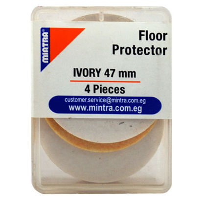 Picture of Floor Protector – Mintra – Double Face – 47 Mm – Ivory Color – 4 Pcs – No. 96257