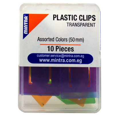 Picture of Plastic Clear colors Paper Clip 50mm No. 95883