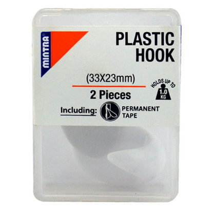 Picture of Plastic Hook – Mintra – 33*23 Mm – 2 Pcs – No. 94043