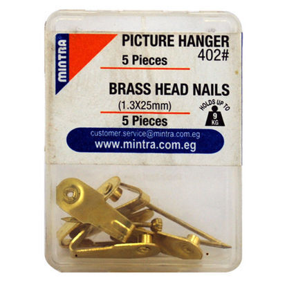 Picture of  Picture Hanger  - Mintra - Metal - Goldhead Stud - 25 * 1.3 mm - 5 Pieces - LB - No. 944