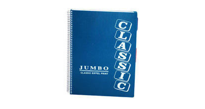 Picture of Jumbo Lined Wire Notebook 160 Sheets 4 Spacer A4