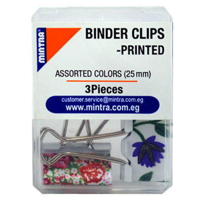Picture of Binder Clip's Print - Mintra - Metal - 25 Mm - 3 Pcs - No. 94376