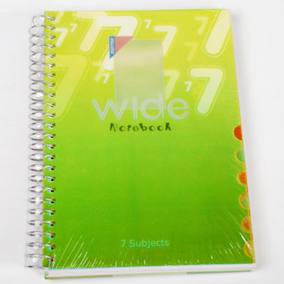 Picture of Wired Notebook Wide 168 Sheets 7 Separators 210 * 148mm