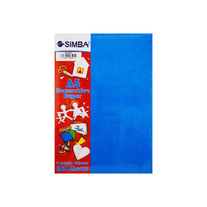 Picture of Simba Blank Paper Package 4 Colors 80 gsm 100 Sheets A5