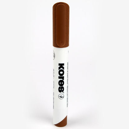 Picture of Whiteboard Marker - Kores - Round Tip XW1 brown NO:20838 -