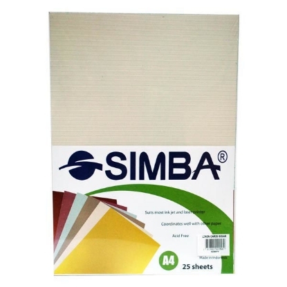 Picture of Simba Photocopy Paper Package colors 210 gm 25 Model Ribbed Paper
