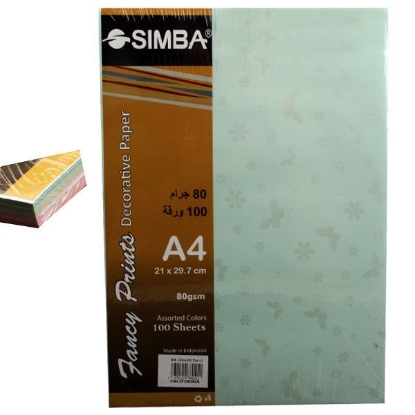 Picture of Simba Fancy Paper 80 gm 100 sheet California A4