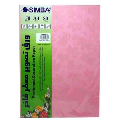 Picture of Simba Perfumed Photocopy Paper Package 80gm 5 Color 50 Sheets Model M.