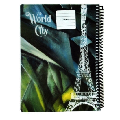 Picture of Notebook -  Wire - Plastic - 100 Sheets - Lined - 70 Gsm - 16.5 x 22.5 cm - B5 - Model 99-421521