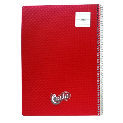 Picture of Notebook - Wire - Plastic - 100 Sheet - Lined - 70 Gsm - A4 - Model 99-322341