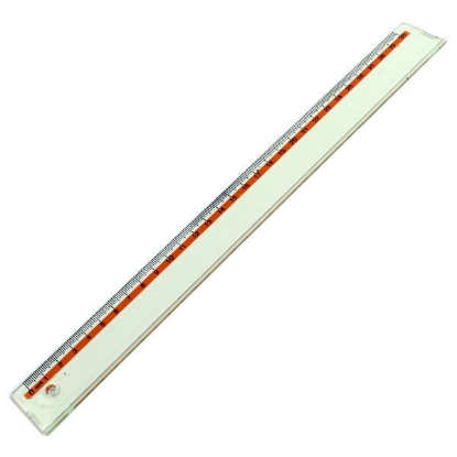 Picture of Ark plastic ruler, 30 cm, transparent colors, Model 004