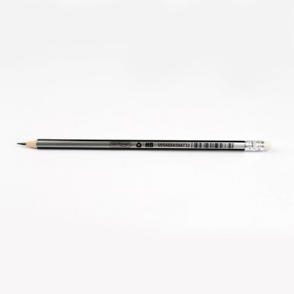 Picture of Pencil – Key Road – With Eraser - Medical Triangle - Color (Gray x Black) - 12 Pen - Model KR971550