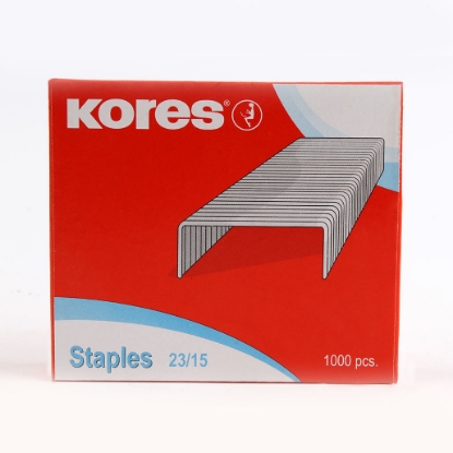 Picture of  ,Kores Stainless Steel Staples, 23/15, 1000 pcs NO:43115