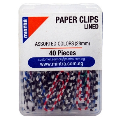 Picture of Mintra Striped paper clip 28 mm Model 94344