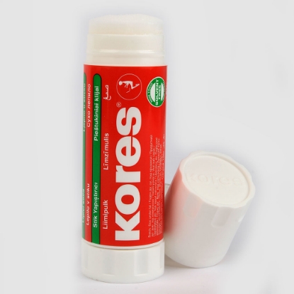 Picture of Kores Glue Stick, Solid, Washable, Non-toxic, 40g -12402