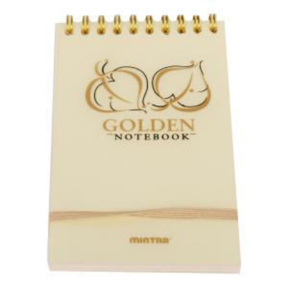 Picture of Notebook Silver and Golden 9 * 15 cm