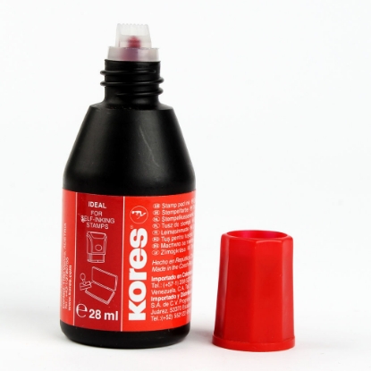 Picture of Kores Stamp Pad Ink, 28mm, Red model 71328