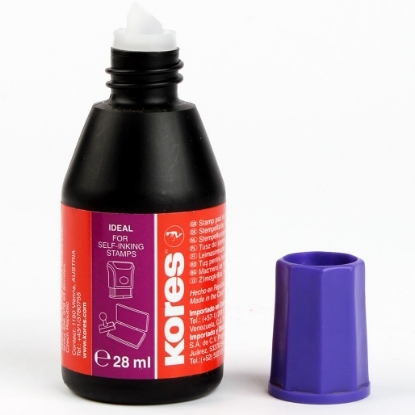 Picture of KORES StamPad ink 28ml purple Nr:71348