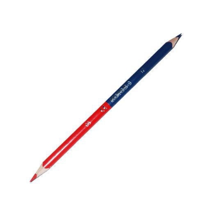 Picture of kores color pen 2 colors  blue + red color for Correction twin model