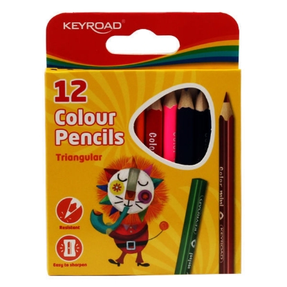 Picture of  Wood Colours – Keyroad - Medical Triangle - 12 Pen - Medical Triangle – Short – Model KR971285 ٍ 