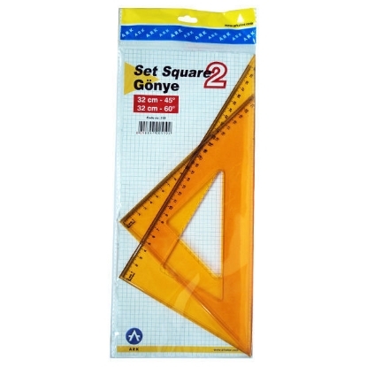 Picture of Set of 2 plastic arc triangles Model: 519