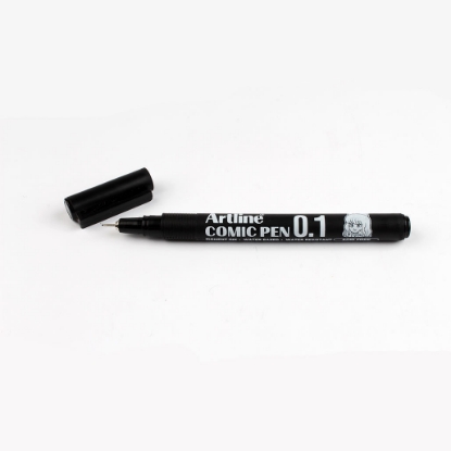 Picture of Felt-tip Pen – Artline – 0.1 Ml – Black - EK-281-COMIC