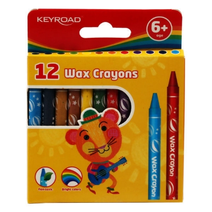Picture of  Wax Colors - Keyroad- 12 Colors - 8 Mm – Non-Toxic - Model KR971303