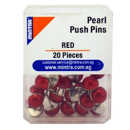 Picture of Office Pin Board Pearl color (red Z1) 20 pieces 95644