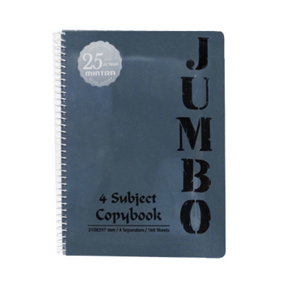 Picture of Mintura Jumbo Notebook 160 sheets 4 separators A4