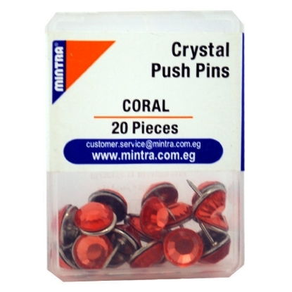 Picture of Blackboard Crystal pin (Coral 22 ) 20 pieces 95673