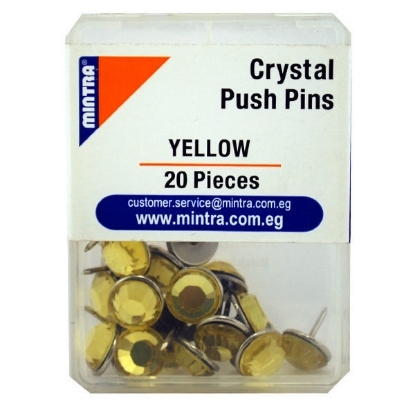 Picture of Blackboard Crystal pin (Yellow 26) 20 pieces 95674