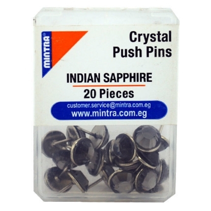 Picture of دبوس سبورة كريستال لون (indian sapphire) 20 قطعه95