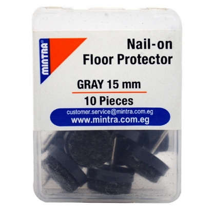 Picture of Nail-on Floor Protector – Mintra – 15 Mm – Gray Color -  10 Pcs – No. 96005
