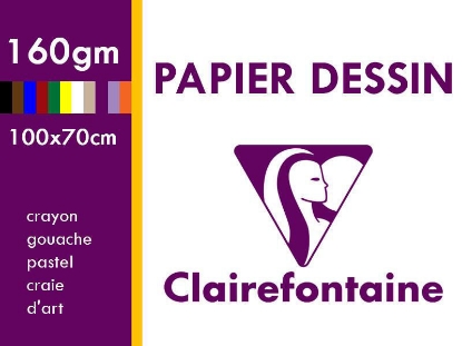 Picture of Clairefontaine purple sheet 160 g , 100 × 70 cm 92659C