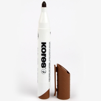 Picture of Whiteboard Marker - Kores - Round Tip XW1 brown NO:20838 -