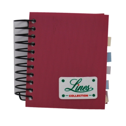 Picture of UNIVERSITY NOTEBOOK LINES MINTRA WIRED 192 PAPERS LINED PLASTIC COVER A7