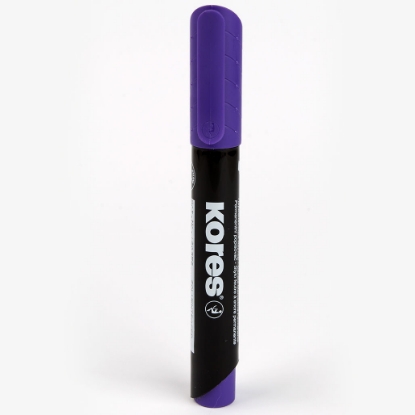 Picture of Kores K-Marker Permanent marker XP2 with Chisel tip, Purple model 20956 