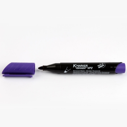 Picture of Kores K-Marker Permanent marker XP2 with Chisel tip, Purple model 20956 