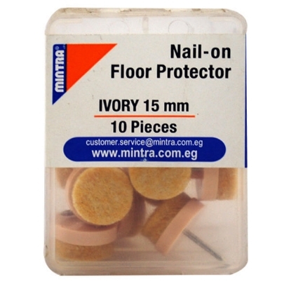 Picture of Nail-on Floor Protector – Mintra – 15 Mm – Ivory Color – 10 Pcs – No. 96006