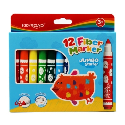 Picture of  Flomaster Pen - Keyroad- Jumbo - 12 Pen - Writing a T-Shirt - KR971739
